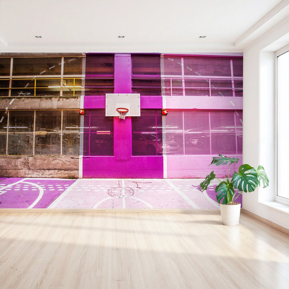 Fototapeta - koszykówka, sport, różowy