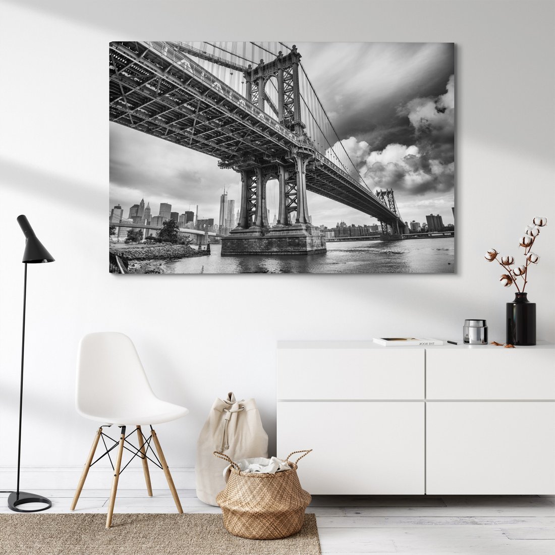 Obraz na płótnie - most, miasto, rzeka