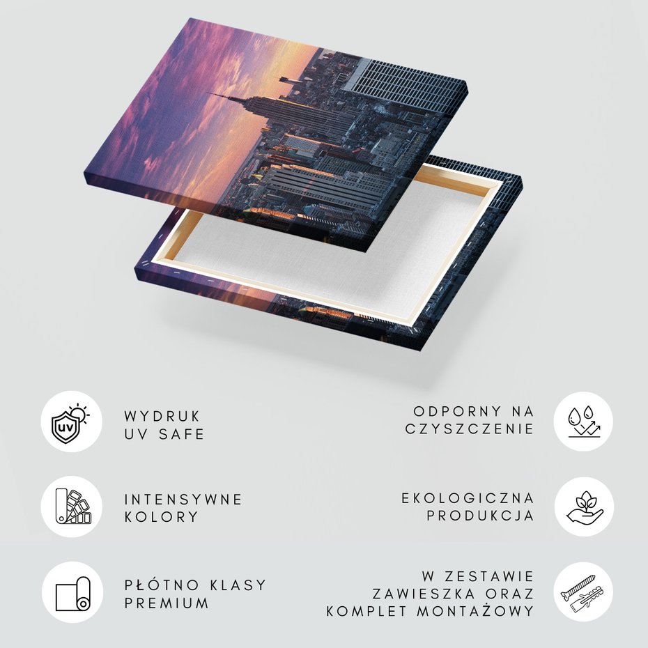 Obraz na płótnie - miasto, budynki, panorama