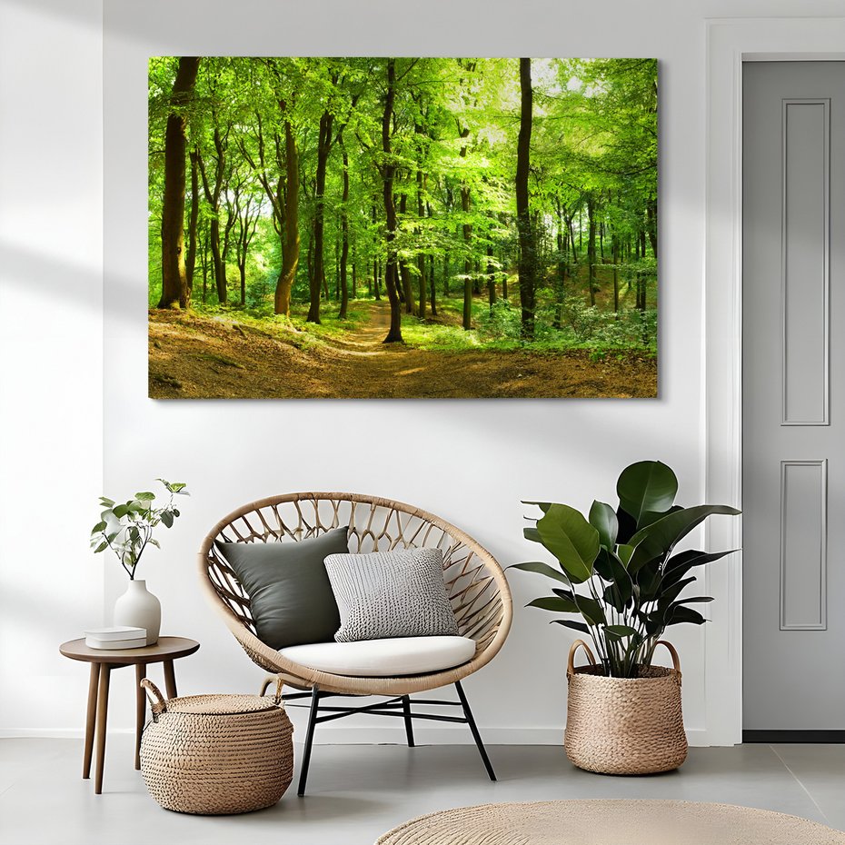 Obraz na płótnie - las, drzewa, natura