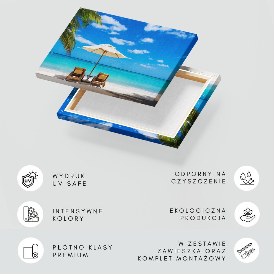 Obraz na płótnie - plaża, morze, relaks
