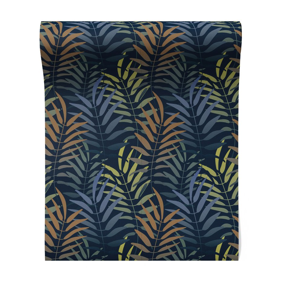 Tapeta - liście, ornament, tło