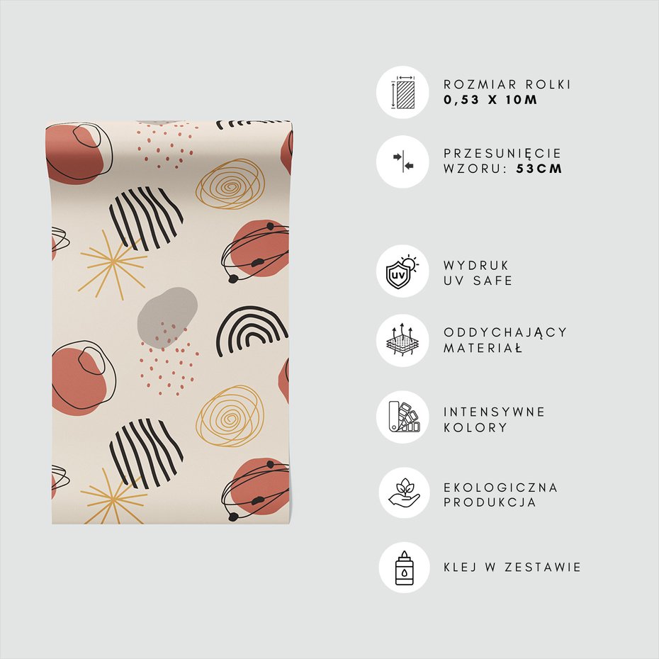 Tapeta - abstrakcja, kształty, linie