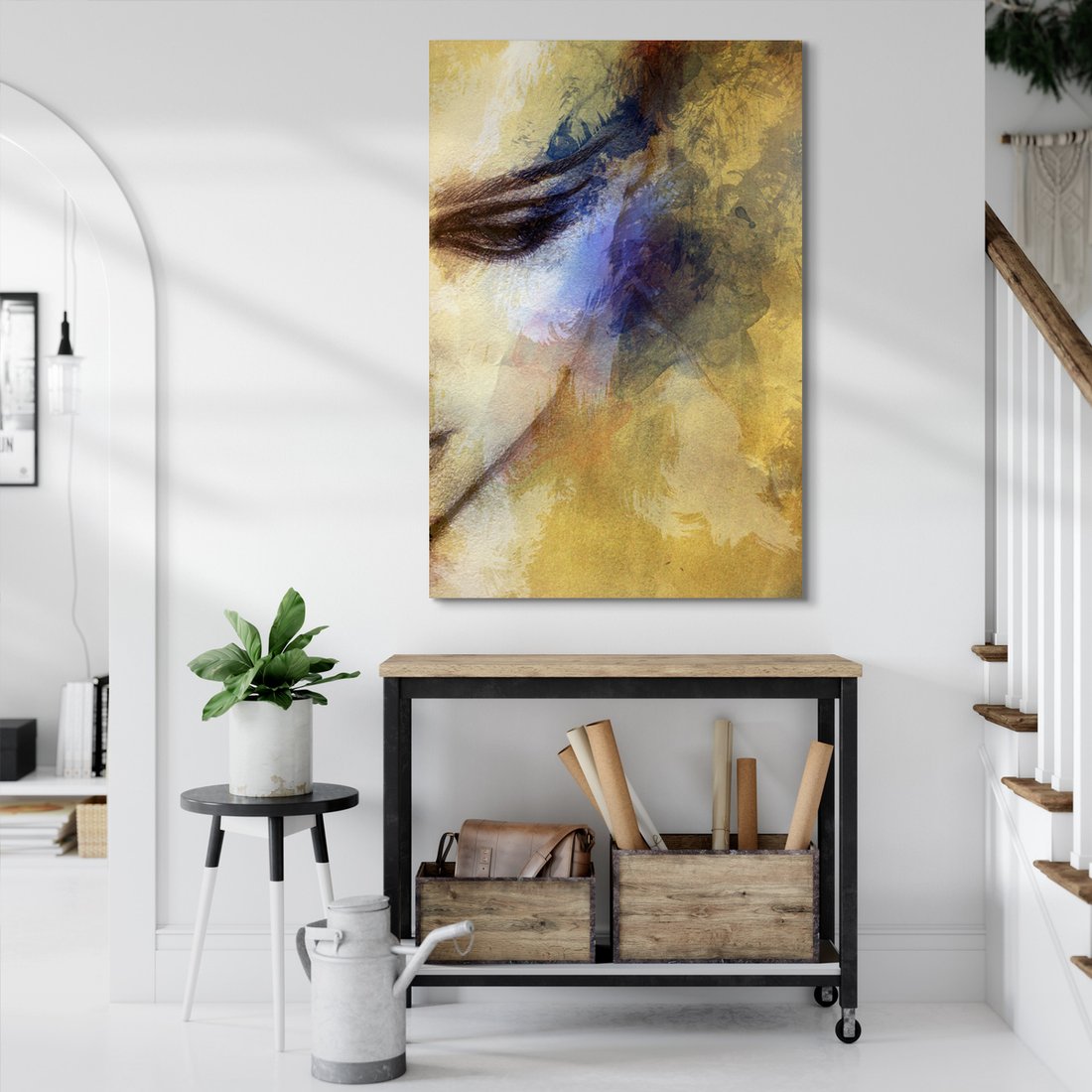 Obraz na płótnie - abstrakcja, portret, oko