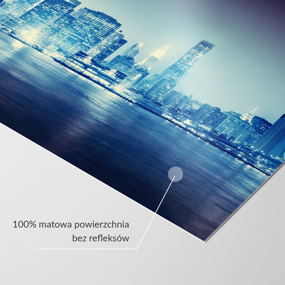 Fototapeta - miasto, noc, woda