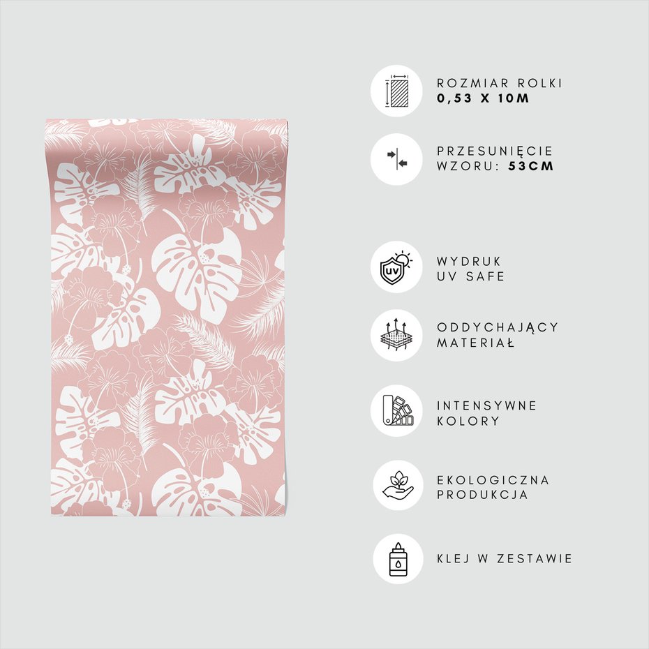 Tapeta - liście, kwiaty, tło