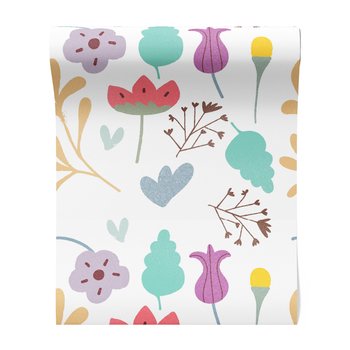 Tapeta - kwiaty, liście, tło