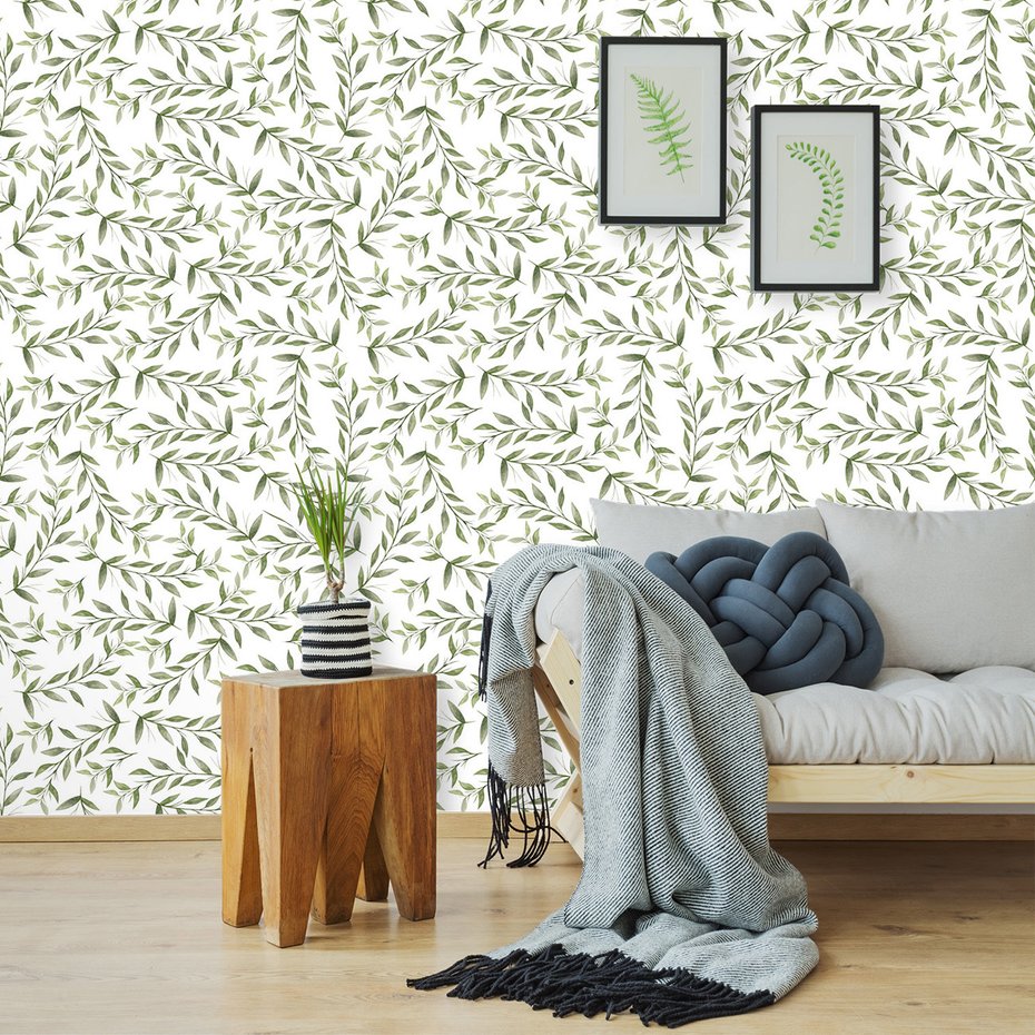 Tapeta - liście, gałązki, natura