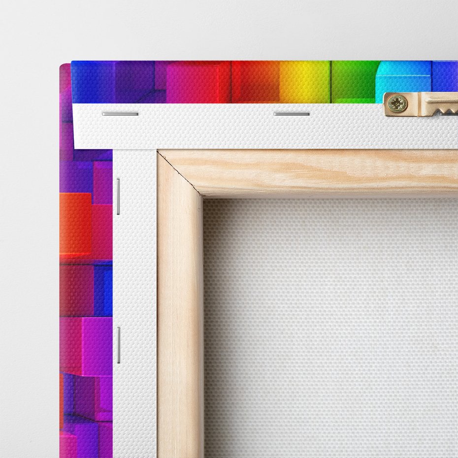 Obraz na płótnie - kostki, kolory, abstrakcja