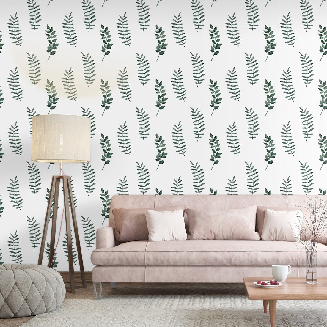 Tapeta - liście, gałązki, natura