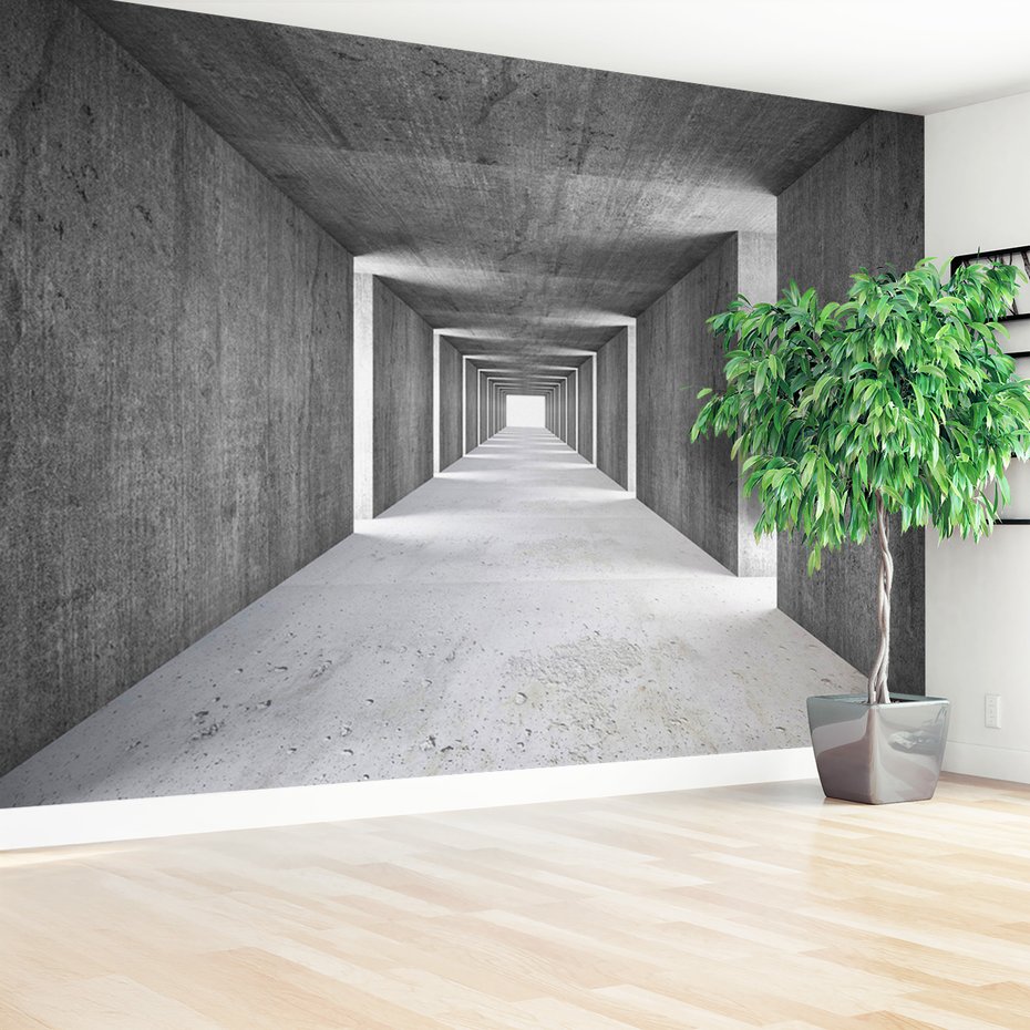 Fototapeta - beton, tunel, architektura