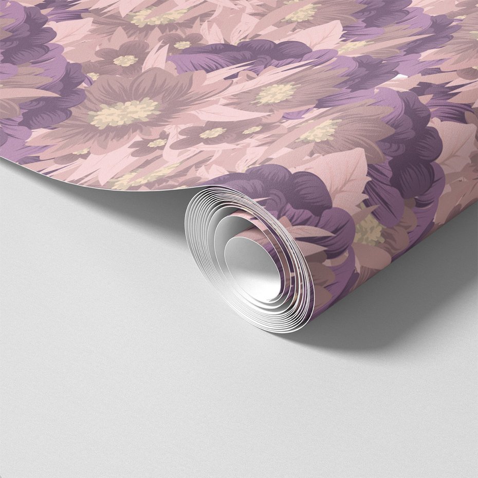 Tapeta - kwiaty, liście, tło