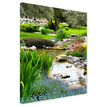 Obraz na płótnie - krajobraz, woda, ogród