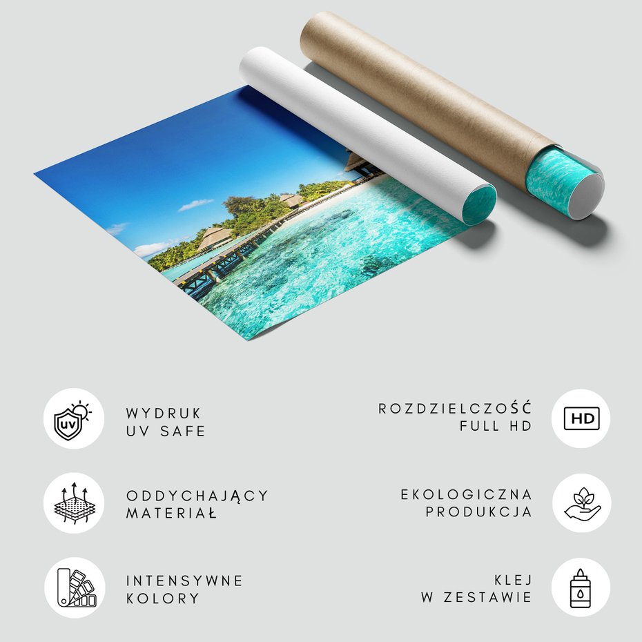 Fototapeta - plaża, woda, turkus,