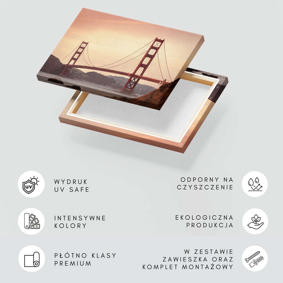 Obraz na płótnie - most, krajobraz, woda