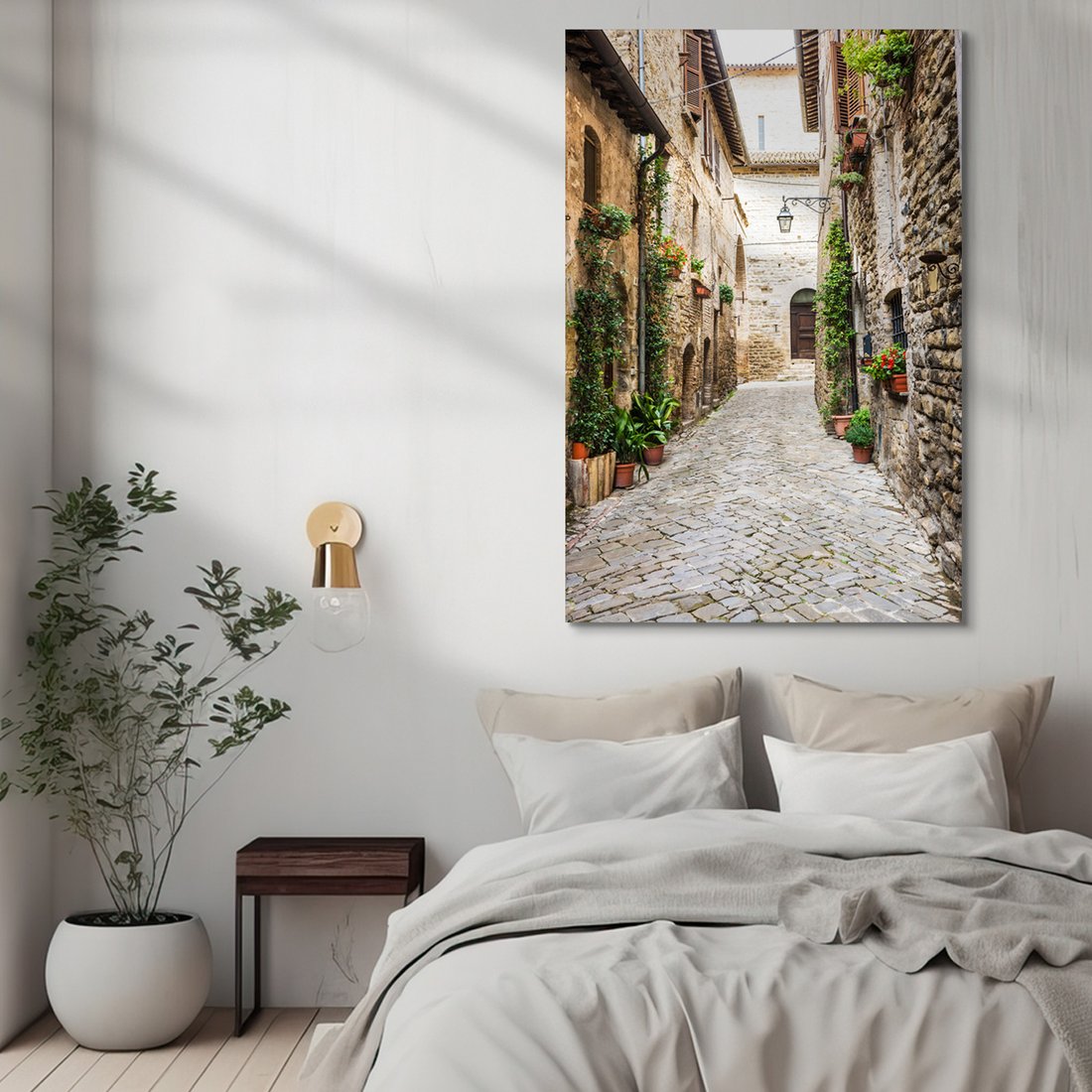 Obraz na płótnie - uliczka, miasto, kamień,