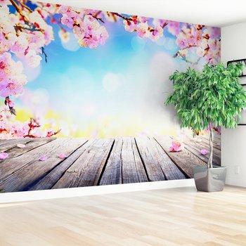 Fototapeta - kwiaty, wiosna, różowy