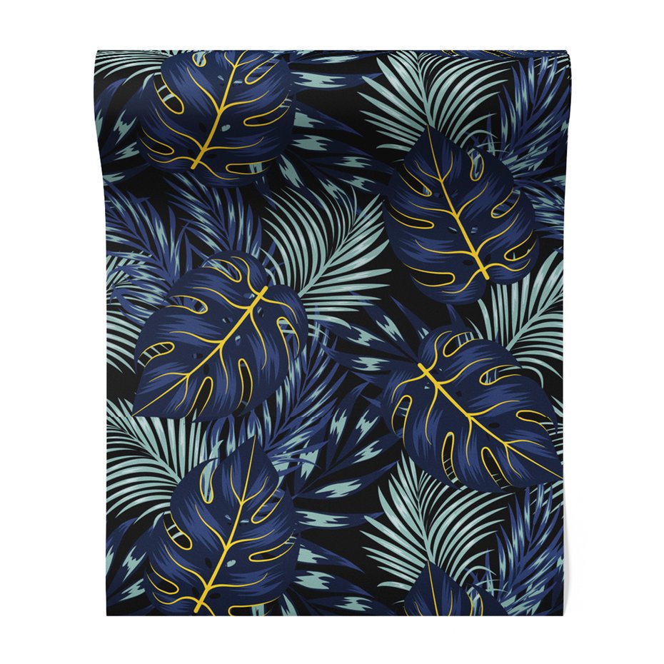 Tapeta - liście, monstera, tropikalny