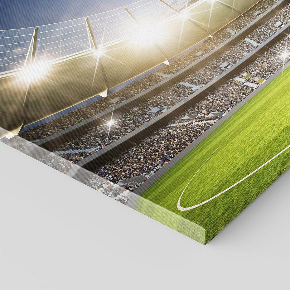 Obraz na płótnie - stadion, piłka nożna, kibice
