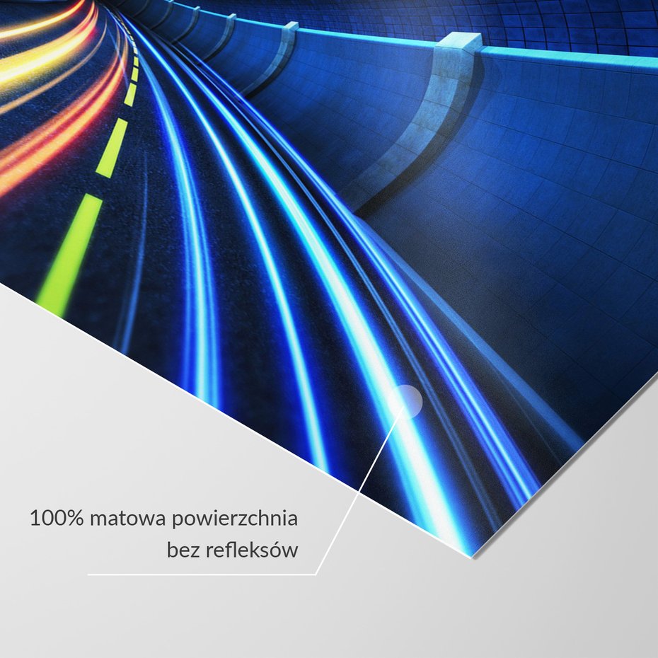 Fototapeta - tunel, światła, droga