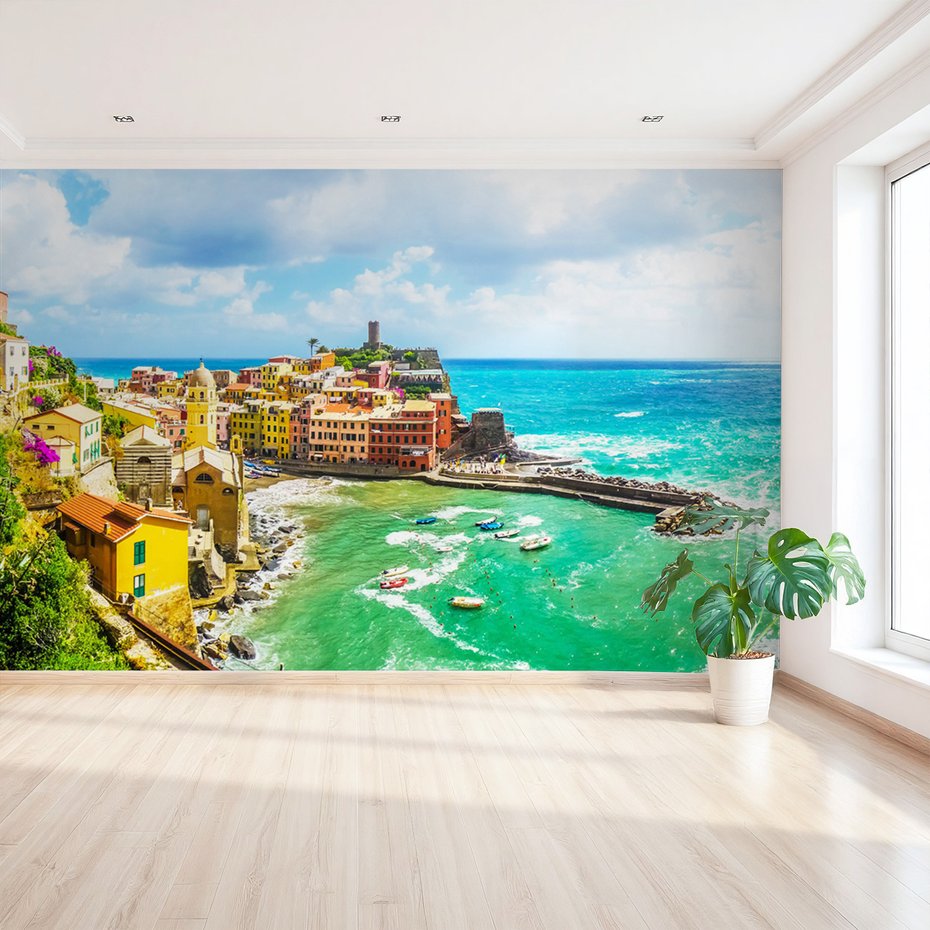 Fototapeta - miasto, morze, budynki