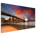 Obraz na płótnie - miasto, most, rzeka