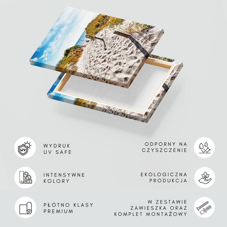 Obraz na płótnie - plaża, morze, piasek