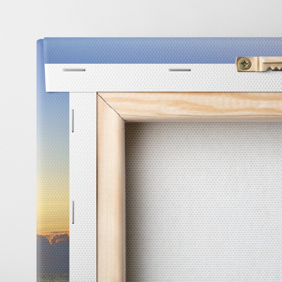 Obraz na płótnie - plaża, morze, zachód słońca