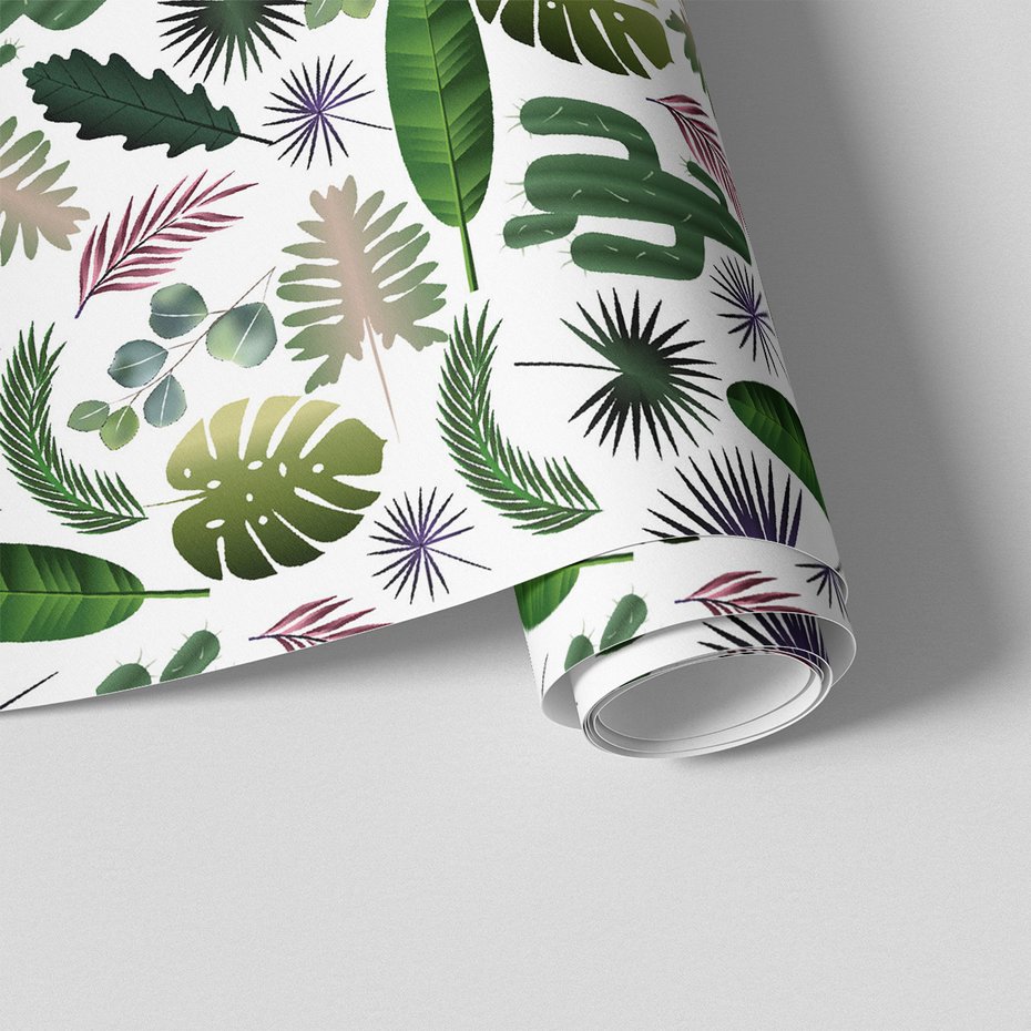 Tapeta - liście, kaktus, rośliny