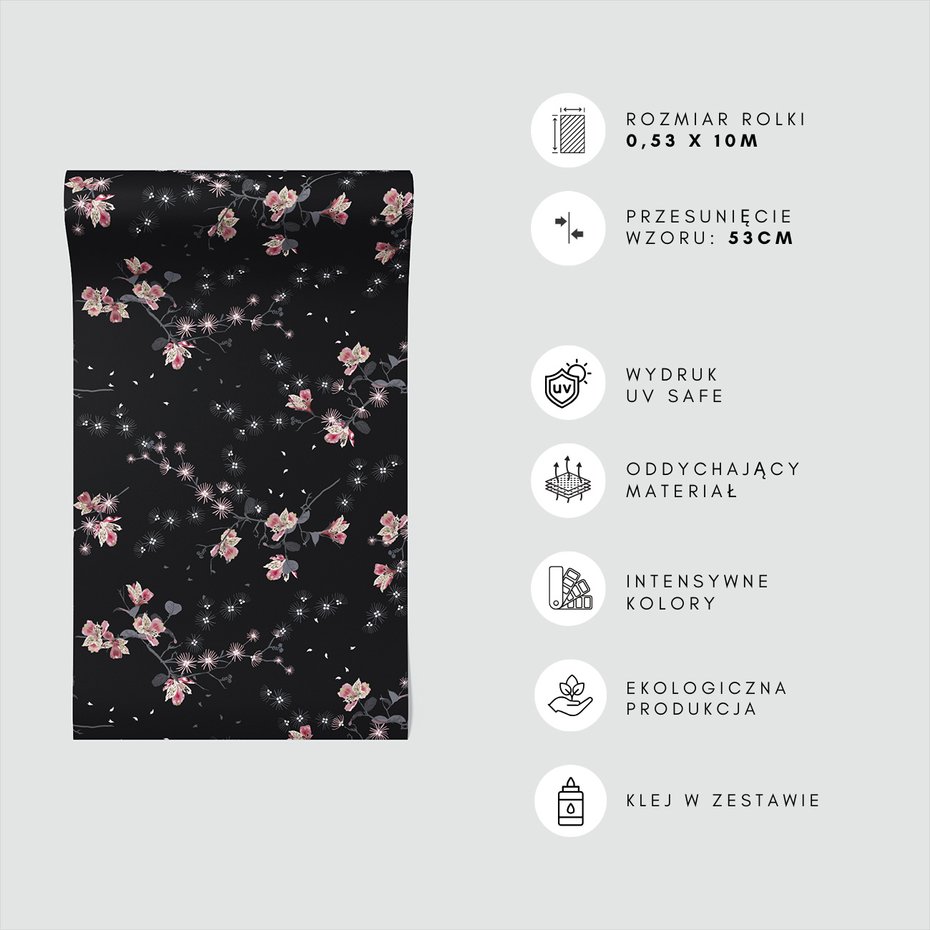 Tapeta - kwiaty, gałęzie, tło