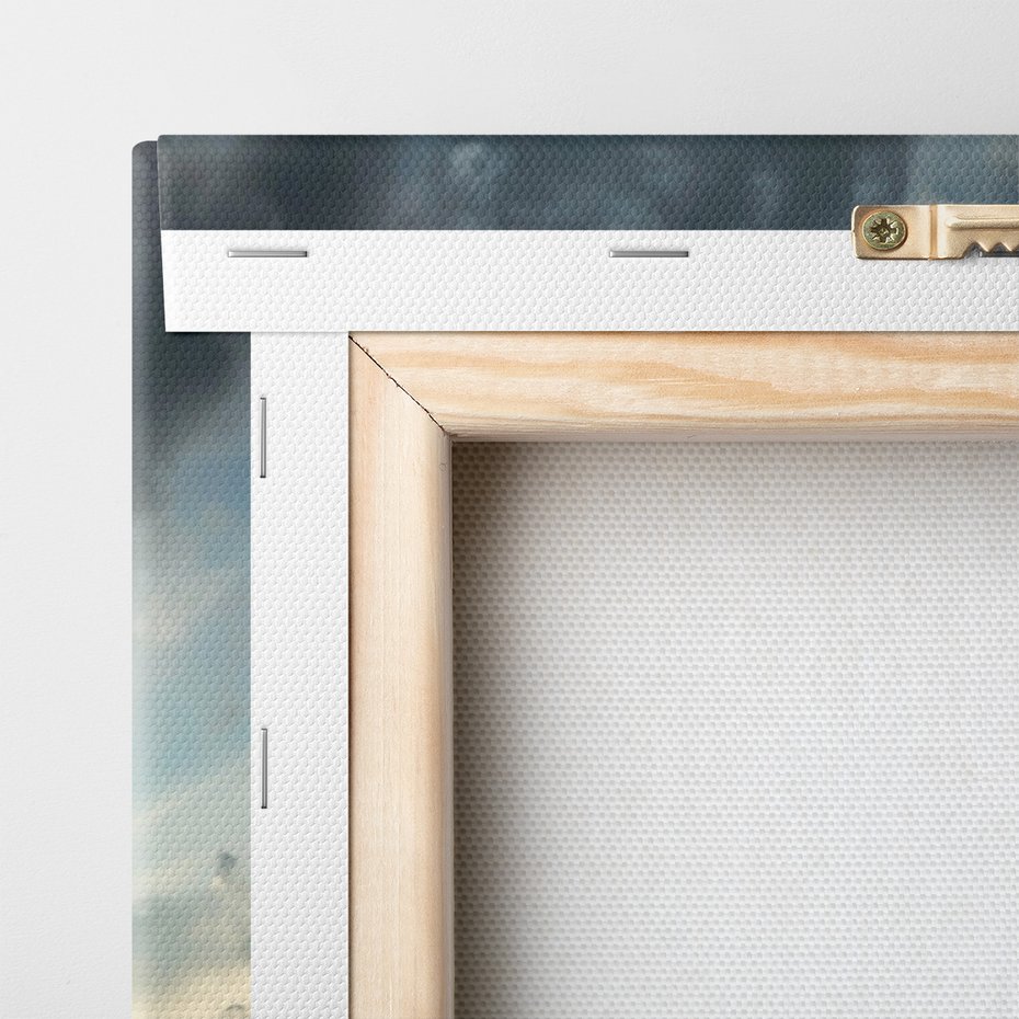 Obraz na płótnie - droga, niebo, księżyc