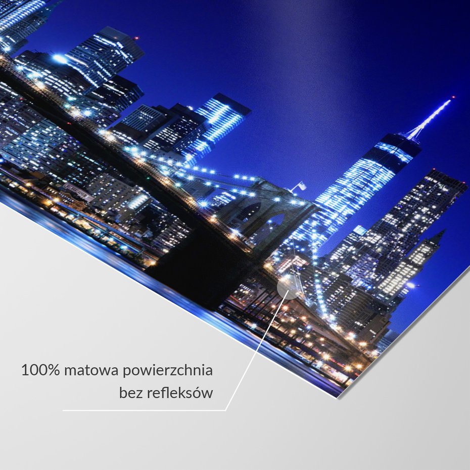 Fototapeta - miasto, most, noc