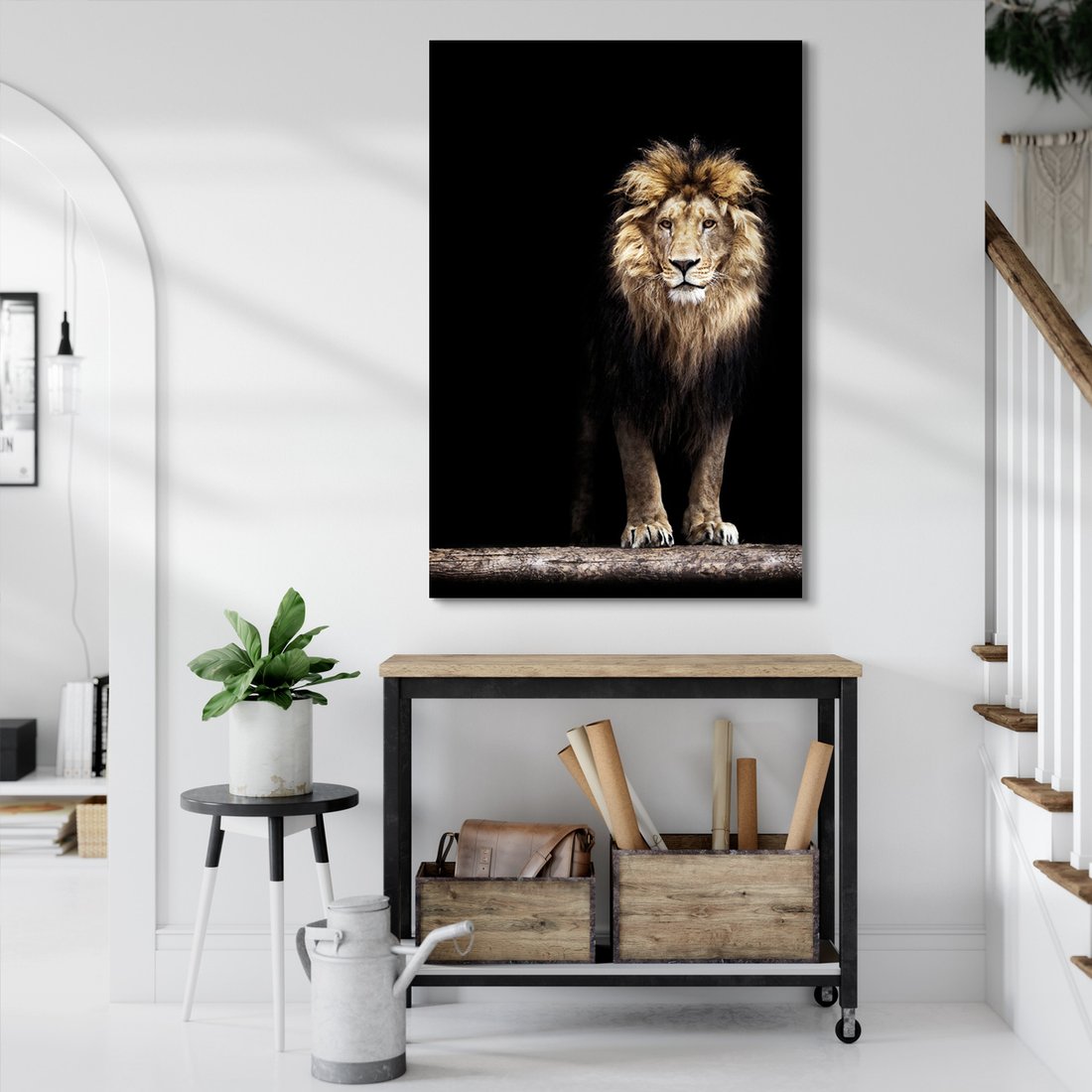 Obraz na płótnie - lew, zwierzę, drapieżnik