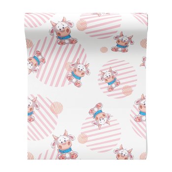 Tapeta - dziecięca, krowa, wzór, tło