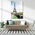 Obraz na płótnie - Paryż, Wieża Eiffla, most