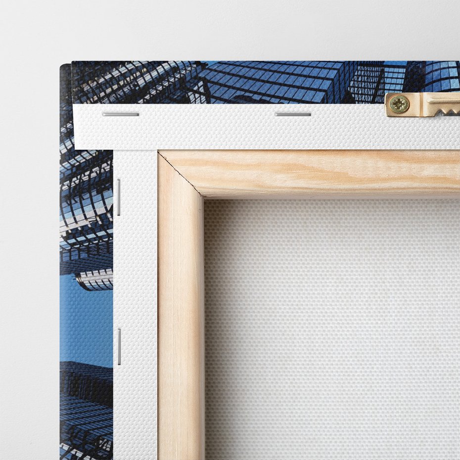 Obraz na płótnie - miasto, samolot, niebo