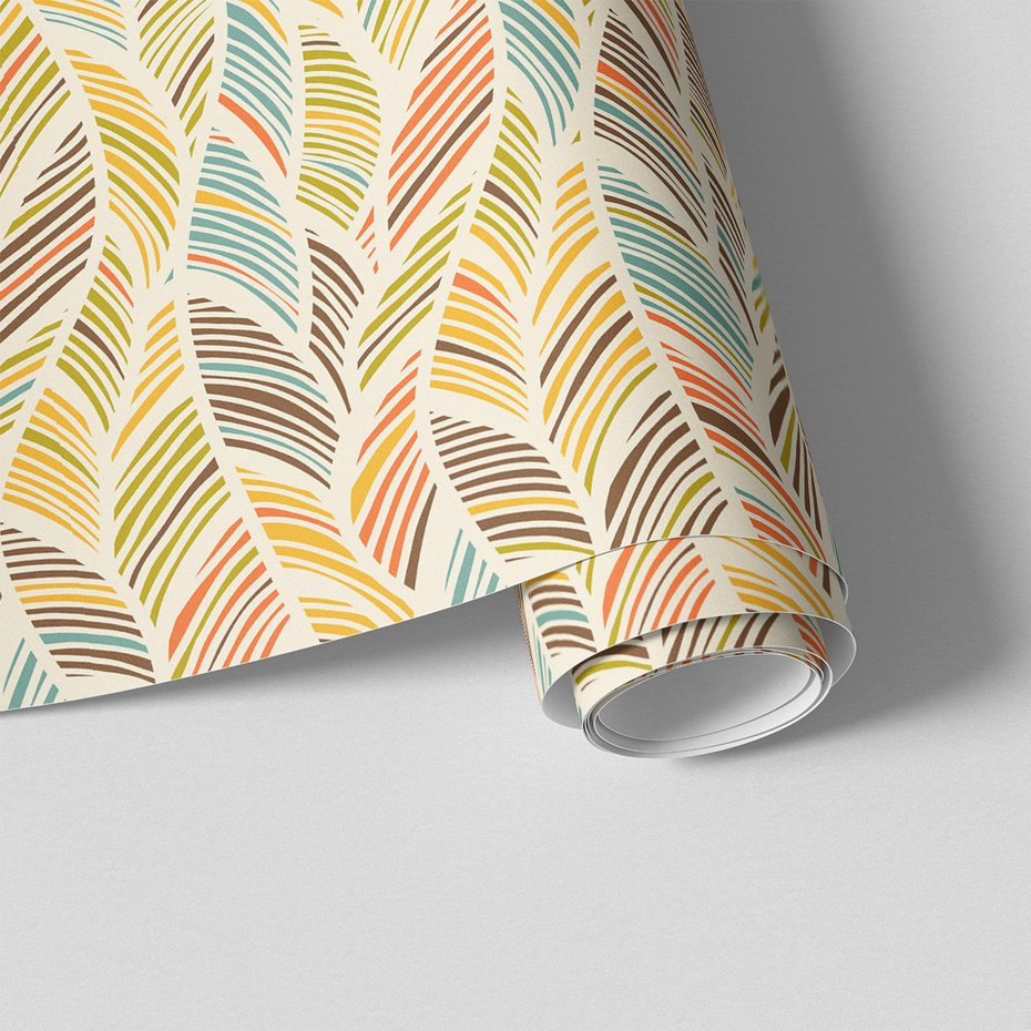 Tapeta - linie, wzgórza, fale