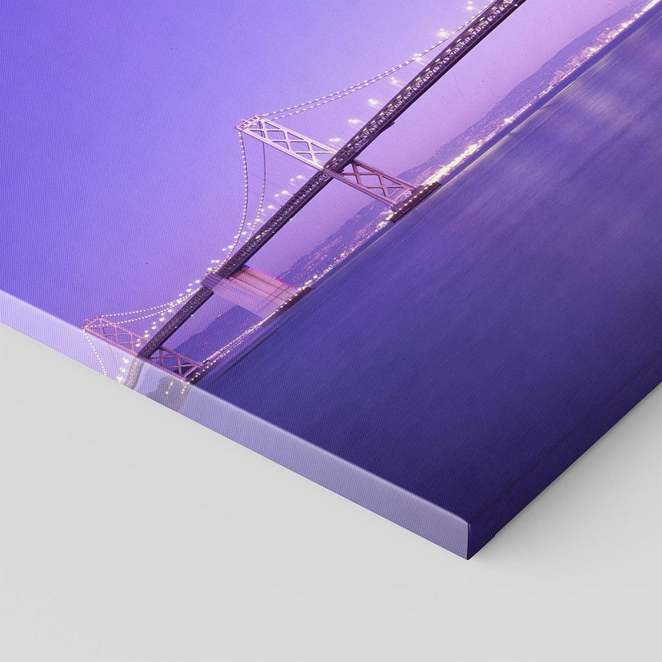 Obraz na płótnie - most, woda, miasto