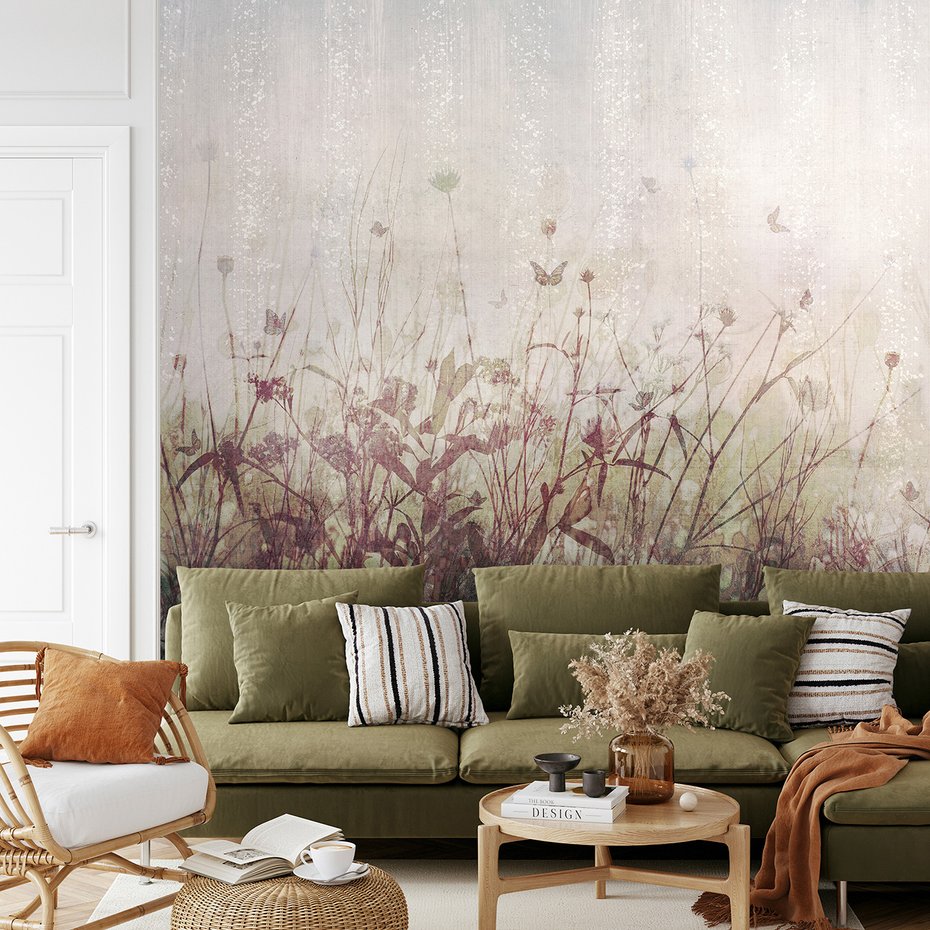 Fototapeta - loft, łąka, trawy