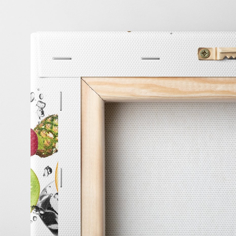 Obraz na płótnie - owoce, lód, świeżość