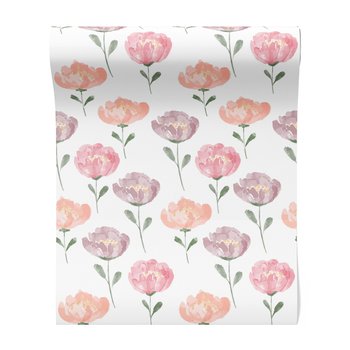 Tapeta - kwiaty, akwarela, kompozycja