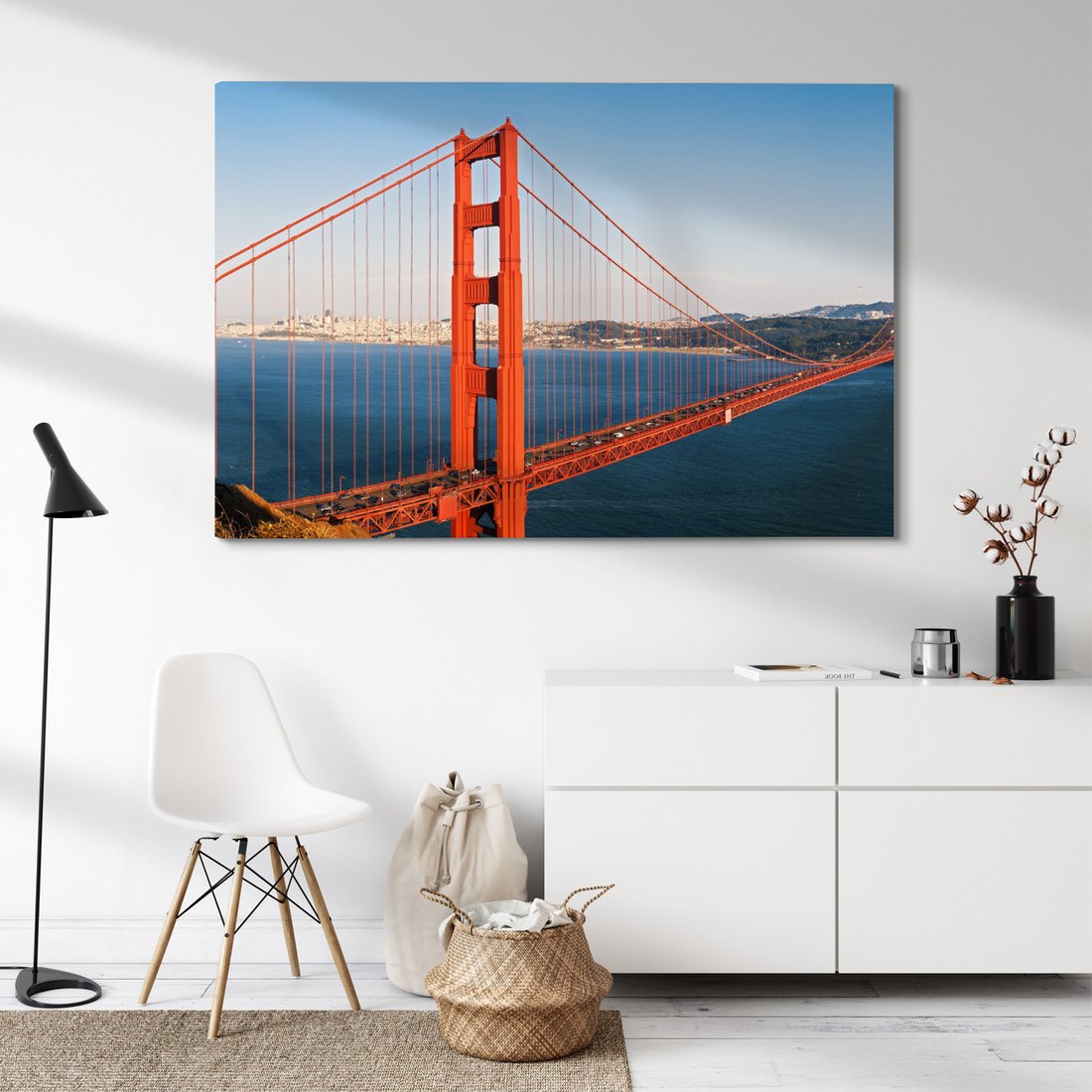 Obraz na płótnie - most, miasto, woda