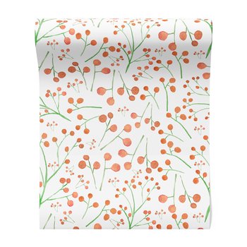 Tapeta - gałązki, owoce, tło