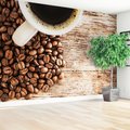 Fototapeta - kawa, ziarna, napój