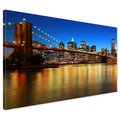 Obraz na płótnie - most, miasto, noc