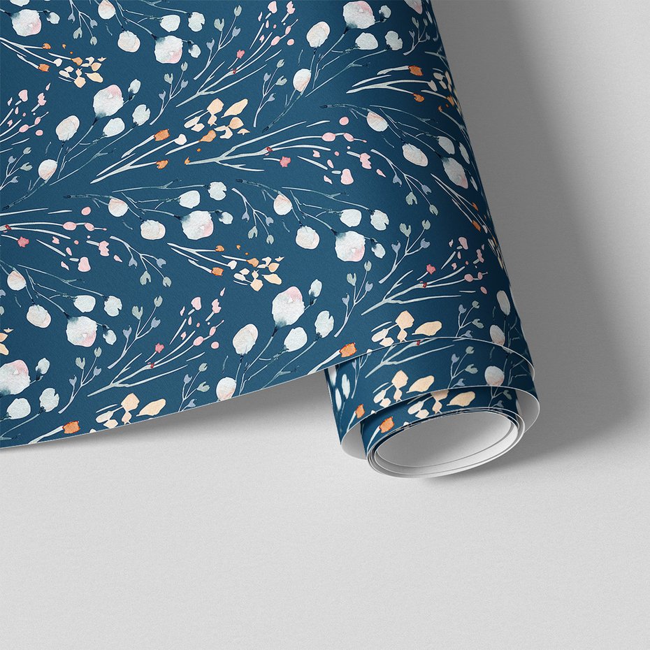 Tapeta - kwiaty, gałązki, natura