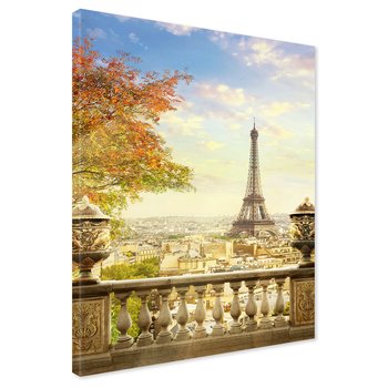 Obraz na płótnie - Paryż, wieża Eiffla, miasto
