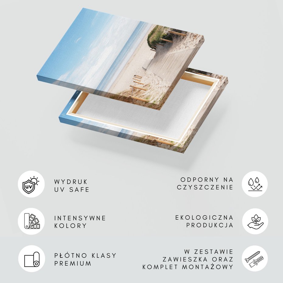 Obraz na płótnie - plaża, morze, piasek