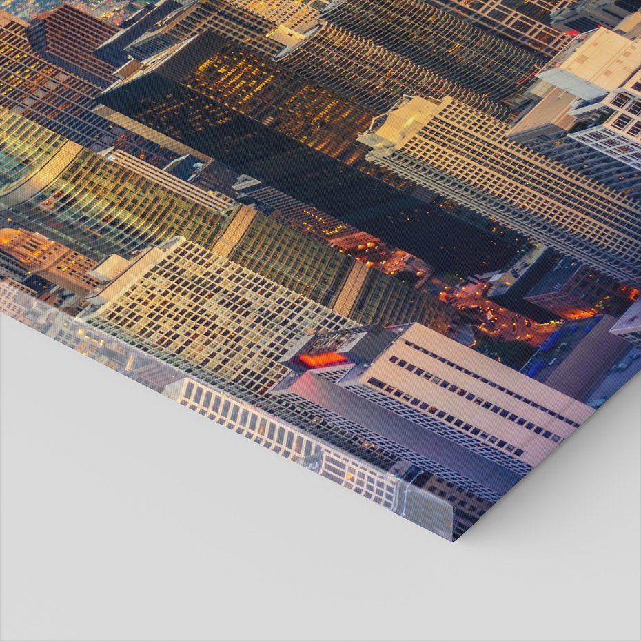 Obraz na płótnie - miasto, drapacze chmur, panorama