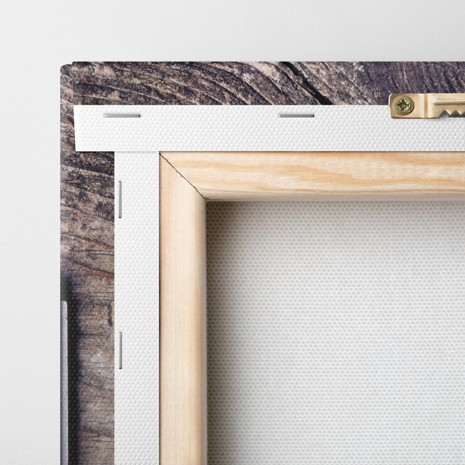 Obraz na płótnie - lawenda, notatnik, drewno